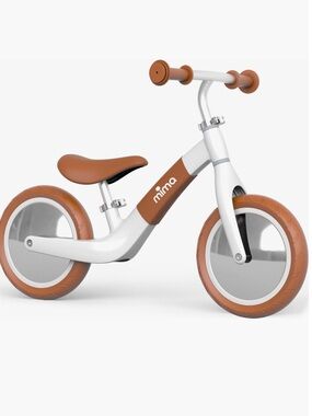 mima Zoom Balance Bike in White/Camel